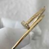 Premium 1:1 Cartier Juste un Clou Bracelet Replica – Custom Solid 18K Yellow Gold with Diamonds