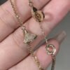 Premium 1:1 Bvlgari Divas' Dream Bracelet with Pendant in Full Pavé Diamonds Replica – Custom Solid 18k Yellow Gold