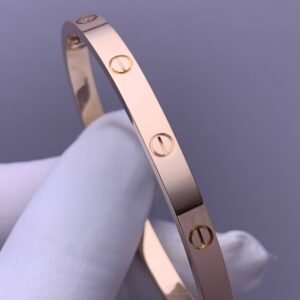 Premium 1:1 Cartier LOVE Bracelet Replica – Custom Solid 18K Rose Gold Classic Model, Brushed