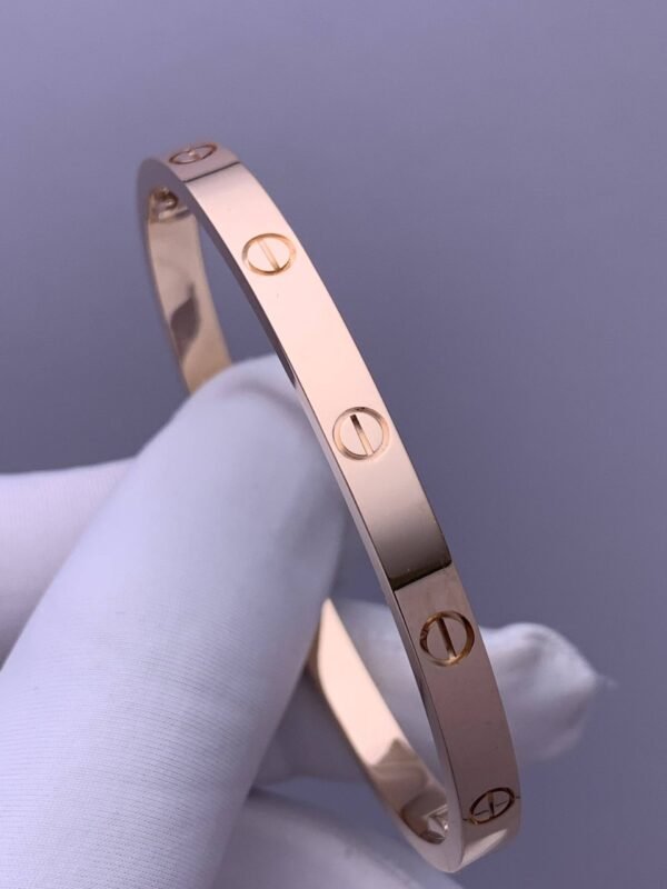 Premium 1:1 Cartier LOVE Bracelet Replica – Custom Solid 18K Rose Gold Classic Model, Brushed