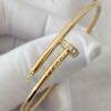 Premium 1:1 Cartier Juste un Clou Bracelet Replica – Custom Solid 18K Yellow Gold with Diamonds