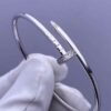 Premium 1:1 Cartier Juste un Clou Bracelet Replica – Custom Solid 18K White Gold with Diamonds