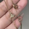 Premium 1:1 Bvlgari Divas' Dream Bracelet with Pendant in Full Pavé Diamonds Replica – Custom Solid 18k Yellow Gold
