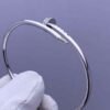 Premium 1:1 Cartier Juste un Clou Bracelet Replica – Custom Solid 18K White Gold with Diamonds