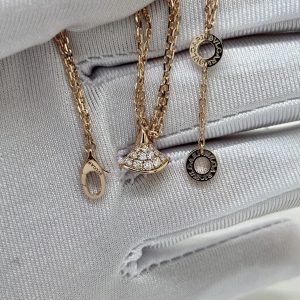 custom Bvlgari Divas' Dream Bracelet with Pendant in Full Pavé Diamonds