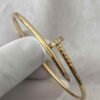 Premium 1:1 Cartier Juste un Clou Bracelet Replica – Custom Solid 18K Yellow Gold with Diamonds
