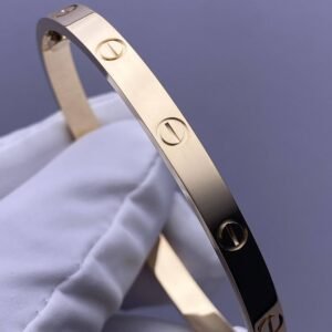Premium 1:1 Cartier LOVE Bracelet Replica – Custom Solid 18K Yellow Gold Classic Model, Brushed