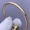 Premium 1:1 Cartier Juste un Clou Bracelet Replica – Custom Solid 18K Yellow Gold with Diamonds
