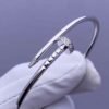 Premium 1:1 Cartier Juste un Clou Bracelet Replica – Custom Solid 18K White Gold with Diamonds