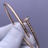 Premium 1:1 Cartier Juste un Clou Bracelet Replica – Custom Solid 18K Rose Gold with Diamonds