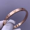 Premium 1:1 Cartier LOVE Bracelet Replica – Custom Solid 18K Rose Gold Classic Model, Brushed