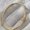 Premium 1:1 Cartier Juste un Clou Bracelet Replica – Custom Solid 18K Yellow Gold with Diamonds