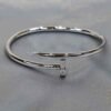 Premium 1:1 Cartier Juste un Clou Bracelet Replica - Custom Solid 18K White Gold with Diamonds