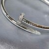 Premium 1:1 Cartier Juste un Clou Bracelet Replica - Custom Solid 18K White Gold with Diamonds