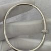 Premium 1:1 Cartier Juste un Clou Bracelet Replica – Custom Solid 18K White Gold with Diamonds