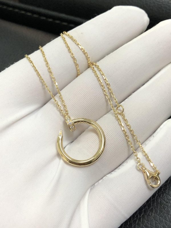 Premium 1:1 Cartier Juste un Clou Pendant, Diamonds Replica – Custom Solid 18K Yellow Gold