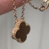 Premium 1:1 Van Cleef & Arpels Raspberry Pink Sèvres Porcelain Vintage Alhambra Bracelet Replica – Custom Solid 18K Rose Gold