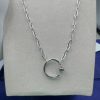 Premium 1:1 Cartier Juste Un Clou Necklace Replica – Custom Solid 18K White Gold