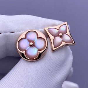 Custom Louis Vuitton Pink Stud Earrings