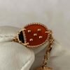 Premium 1:1 Van Cleef & Arpels Lucky Spring Bracelet, 5 Motifs Carnelian, Mother-Of-Pearl, Onyx Replica – Custom Solid 18K Rose Gold