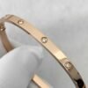 Premium 1:1 Cartier LOVE Bracelet, Small Model, 10 Diamonds Replica – Custom Solid 18K Rose Gold
