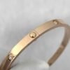 Premium 1:1 Cartier LOVE Bracelet, Small Model, 10 Diamonds Replica – Custom Solid 18K Rose Gold