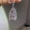 Premium 1:1 Harry Winston Diamond Gates Charm Replica – Custom Solid 18K Gold Pendant Necklace