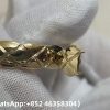 Premium 1:1 Chanle Coco Crush Bracelet Quilted Motif, Diamonds Replica – Custom Solid 18k Yellow Gold