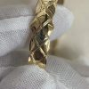 Premium 1:1 Chanle Coco Crush Bracelet Quilted Motif, Diamonds Replica – Custom Solid 18k Yellow Gold