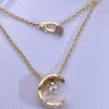 Custom Chanle Coco Necklace Quilted Motif