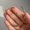 Premium 1:1 Chopard Ice Cube Bangle, Ethical Rose Gold, Half-set Diamonds – Custom Solid 18K Rose Gold