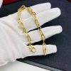 Premium 1:1 Cartier Santos De Cartier Bracelet, Chain Design, Medium Model Replica – Custom Solid 18K Yellow Gold