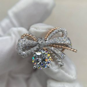 Premium 1:1 Chaumet Insolence Ring Diamonds Replica – Custom Solid 18k Rose Gold White Gold