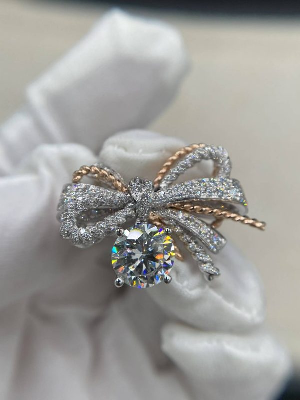 Premium 1:1 Chaumet Insolence Ring Diamonds Replica – Custom Solid 18k Rose Gold White Gold