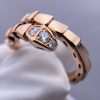 custom Bvlgari Serpenti Viper Single-Spiral Ring