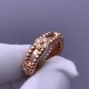 Custom Van Cleef & Arpels Perlée Sweet Clovers Ring