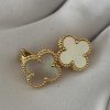Custom Van Cleef & Arpels Vintage Alhambra Earrings Mother-of-pearl