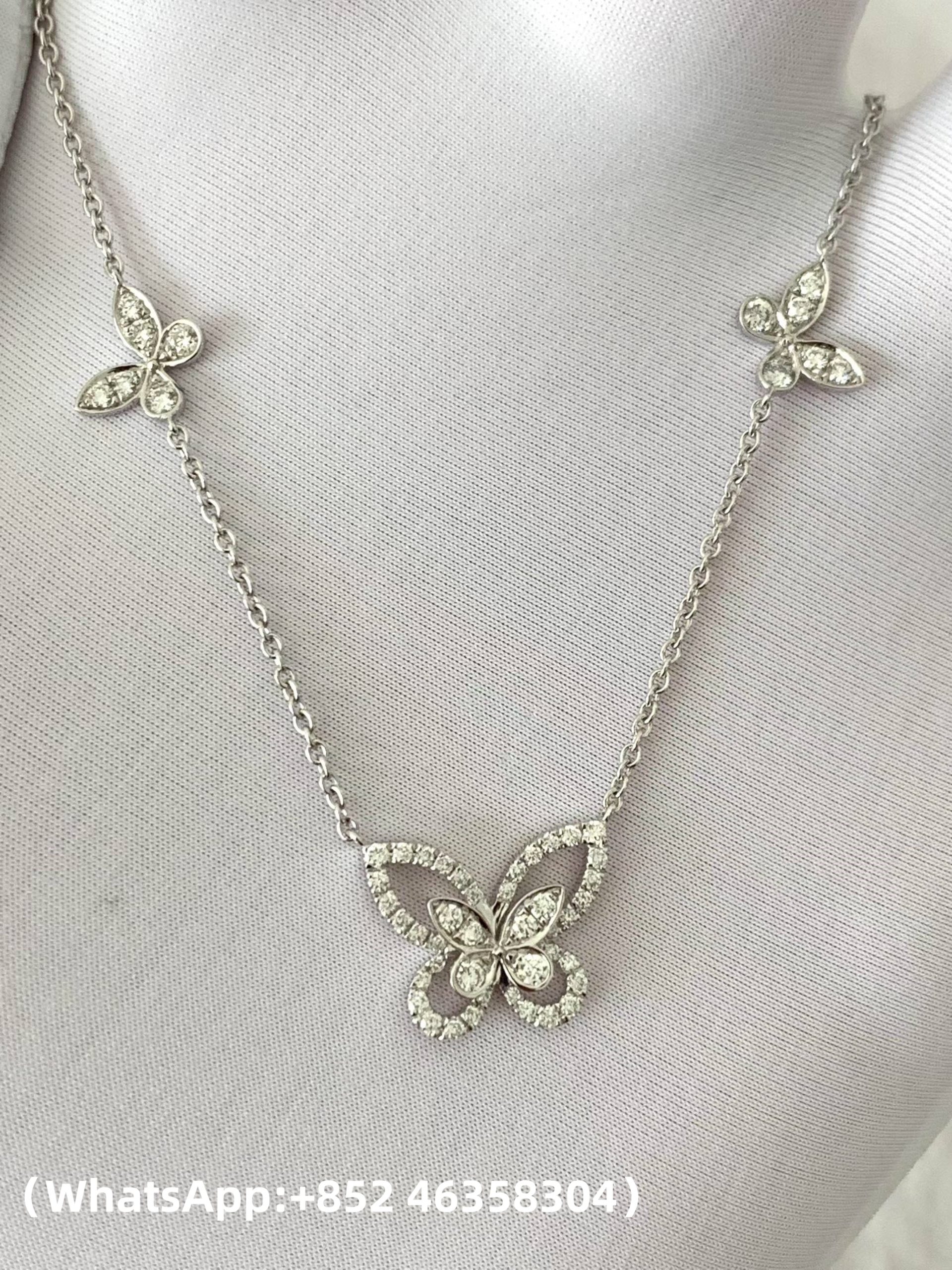 Custom GRAFF Multi Butterfly Silhouette Diamond Pendant