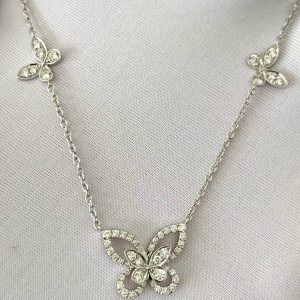 Custom GRAFF Multi Butterfly Silhouette Diamond Pendant