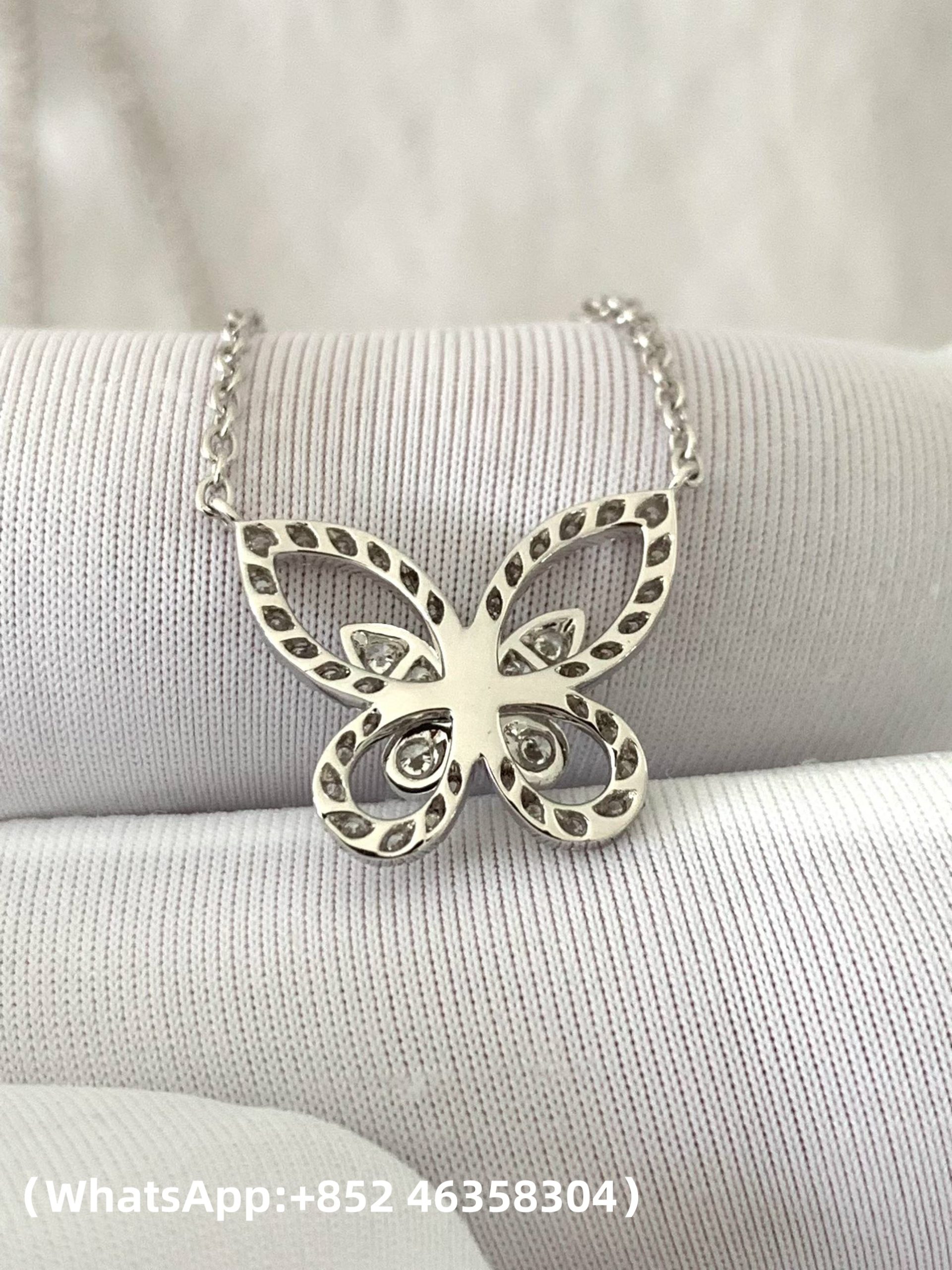 Custom GRAFF Multi Butterfly Silhouette Diamond Pendant