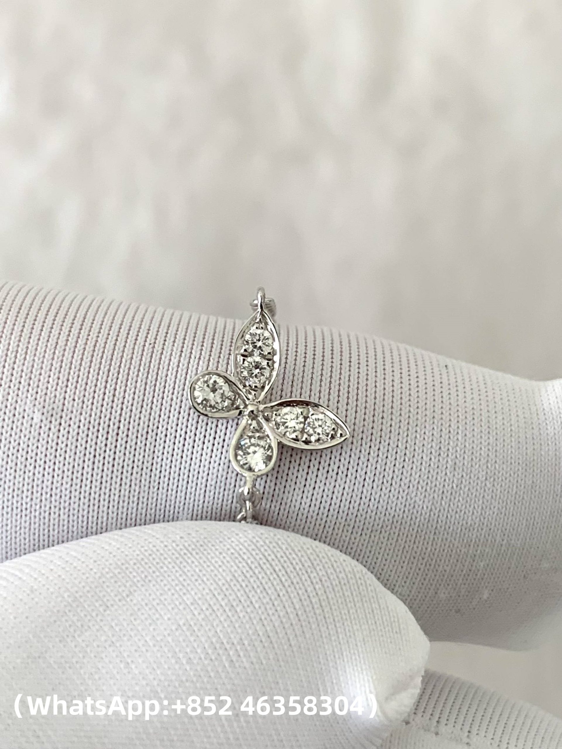 Custom GRAFF Multi Butterfly Silhouette Diamond Pendant