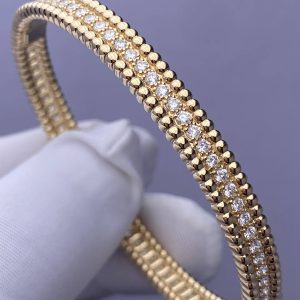 Custom Van Cleef & Arpels Perlée Diamonds Bracelet