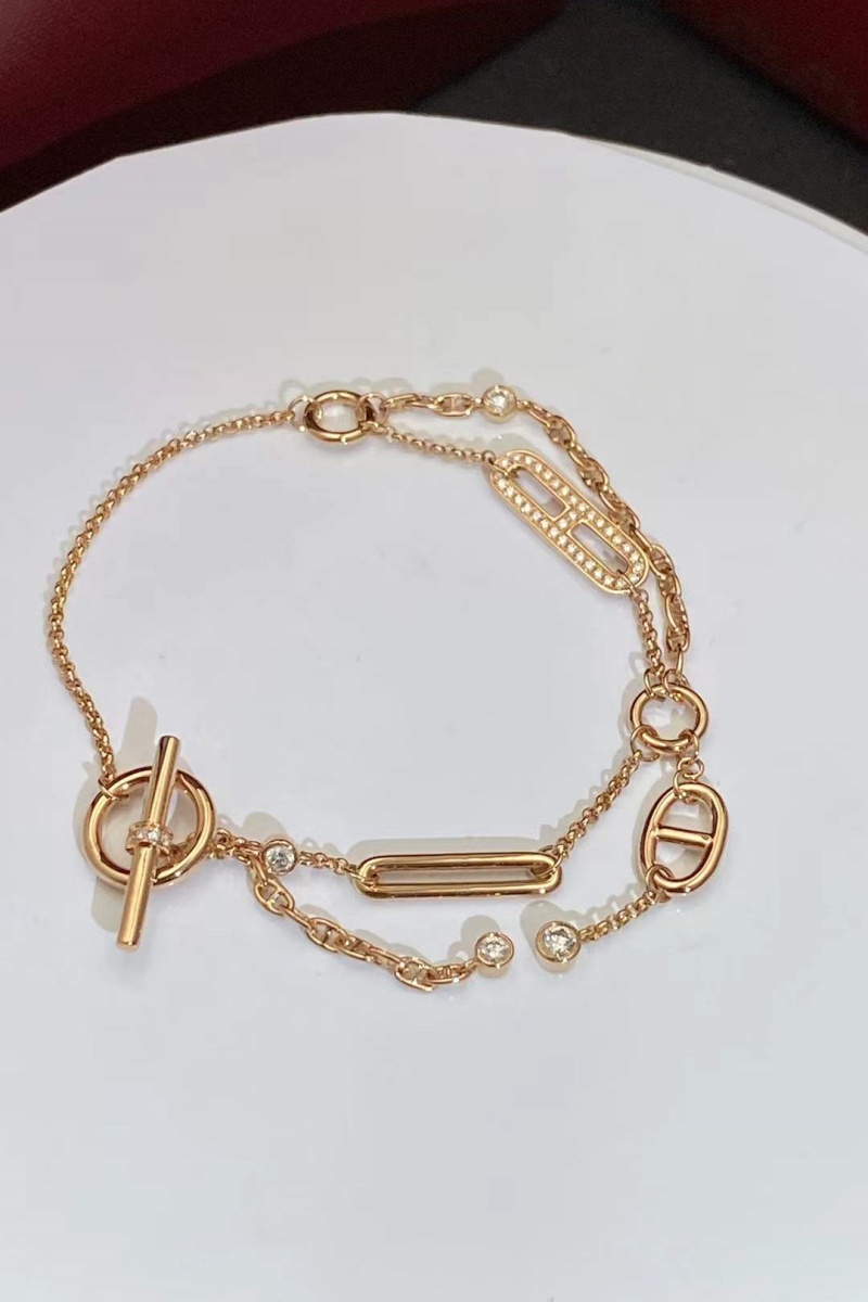 Custom Hermes Chaine d'ancre Chaos Bracelet