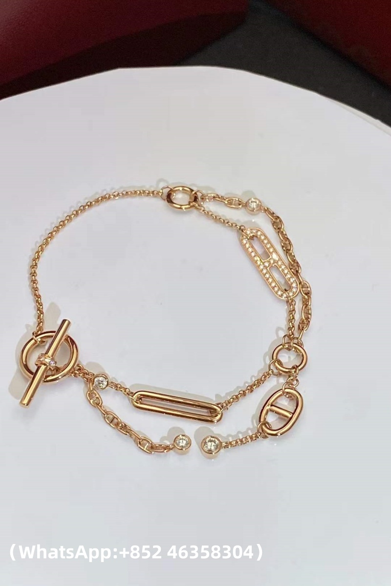 Custom Hermes Chaine d'ancre Chaos Bracelet