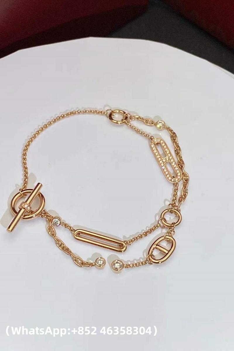 Custom Hermes Chaine d'ancre Chaos Bracelet