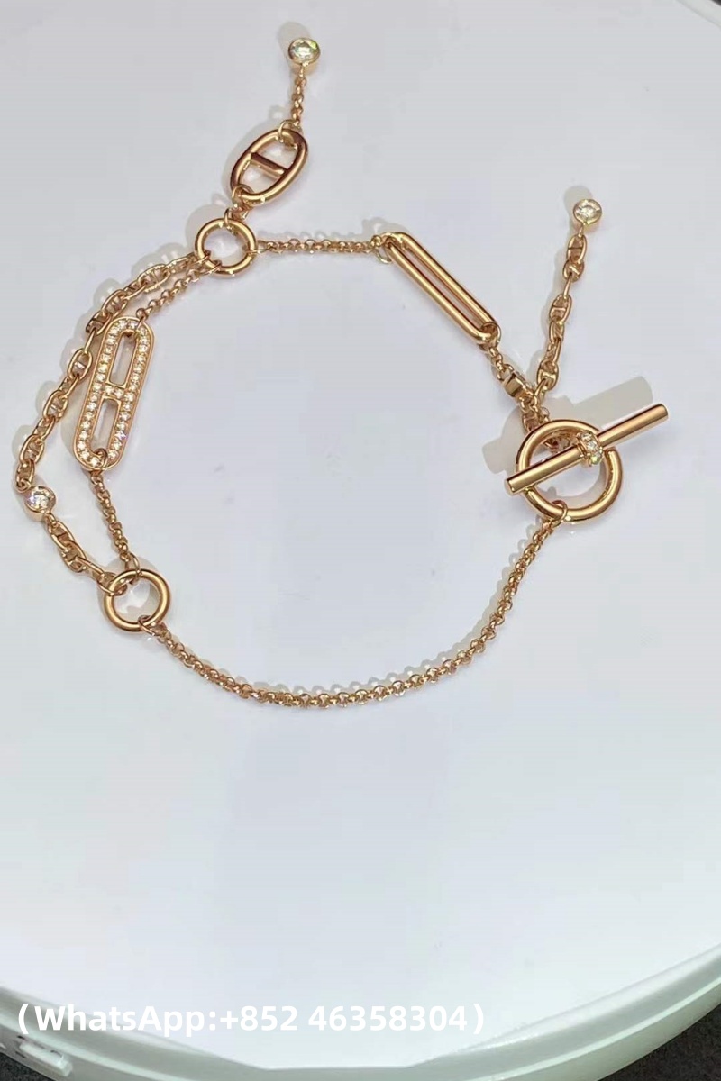 Custom Hermes Chaine d'ancre Chaos Bracelet