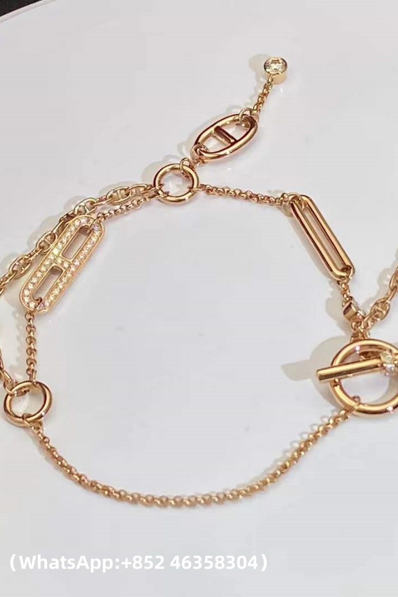 Custom Hermes Chaine d'ancre Chaos Bracelet