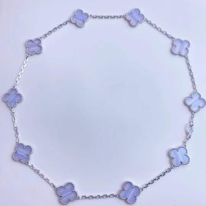 Custom Van Cleef & Arpels Vintage Alhambra Necklace