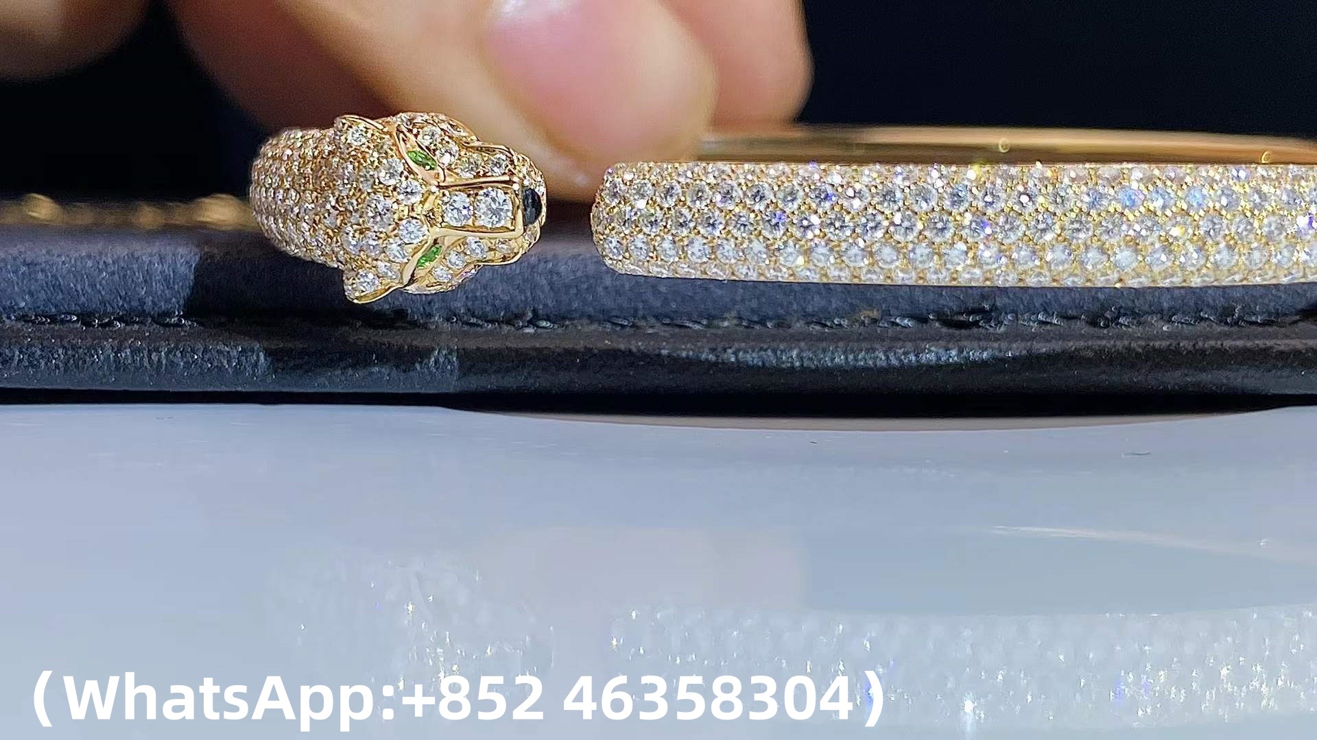 Custom Solid 18k Gold Cartier Jewelry Panthère de Cartier Bracelet