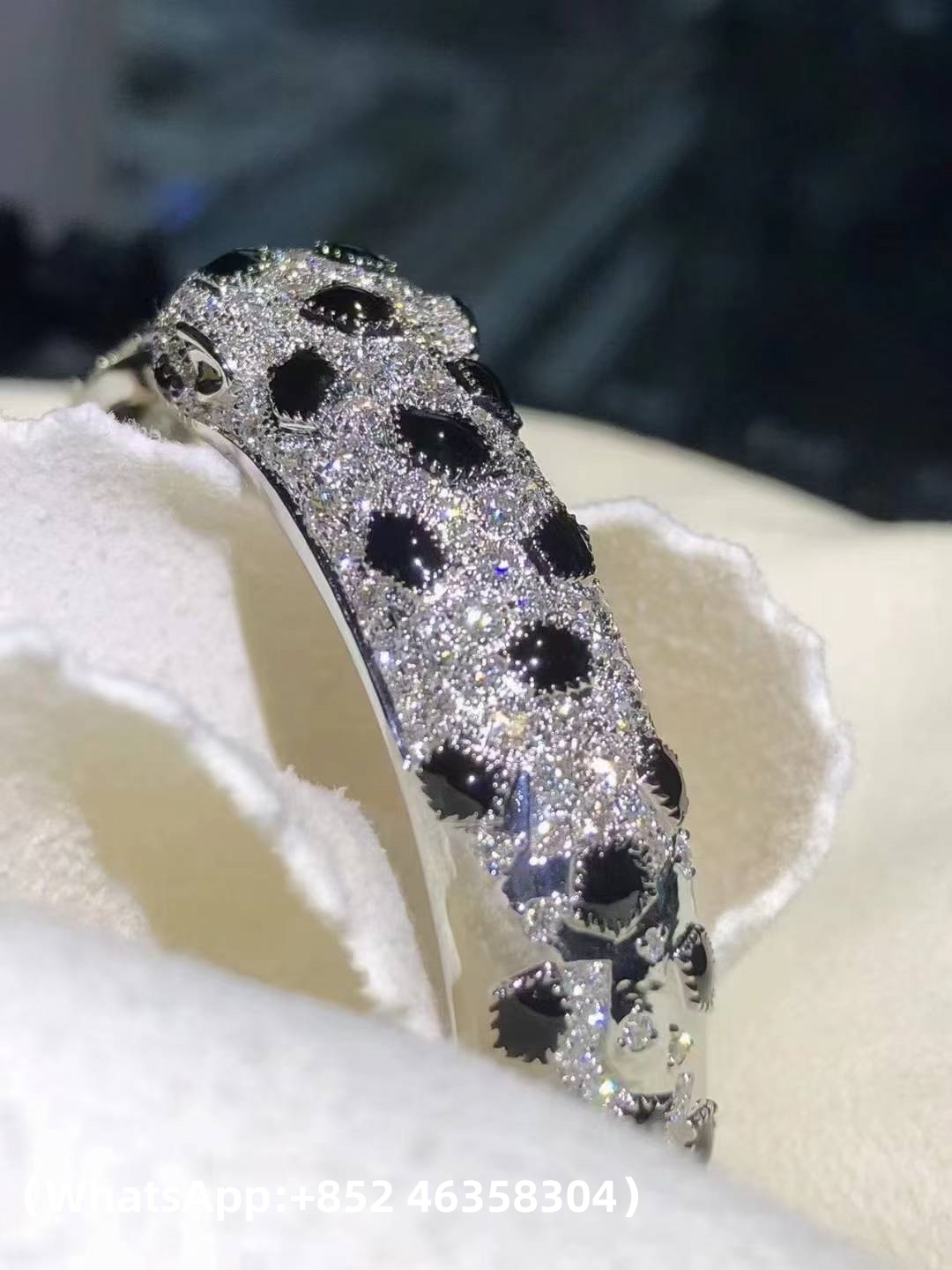 Custom Solid 18k Gold Cartier Panthère de Cartier Bracelet